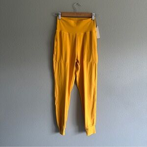 NWT Paragon Fitwear Yellow High-Waisted Joggers Medium